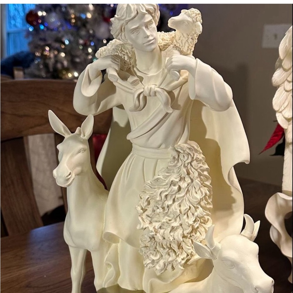 Retired Home Interiors Nativity Set - Shepard - EXCELENT CONDITION